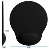 thumbnail of CSL Mauspad, Ergonomisches Schaumstoff Office Mousepad, Entlastung des Handgelenks, schwarz
