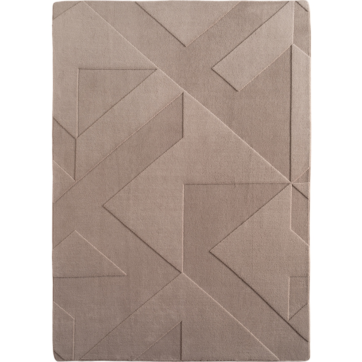 Teppich Kurzflor Geometrisch Modern Waschbar Esszimmer Flur OEKO-TEX Beige 140x200 cm Fußbodenheizung geeignet – LAVAREDO von Kadima Design