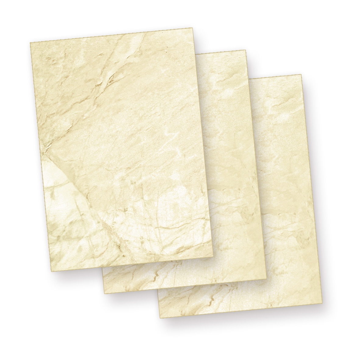 Speisekarten Papier Karton Marmor A5 (250 Stück) 170 g/qm Beidseitig braun, Druckerpapier für Urkunden Speisekarte Basteln