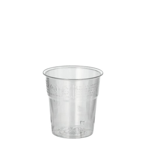1000 Stück Plastikbecher (PS) 0,1 l Ø 6 cm · 6,7 cm glasklar