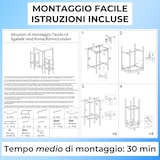 thumbnail of Set de mesa alta cuadrada de 110 cm y 2 taburetes en nogal marrón Mod. VIAREGGIO de Yelloo