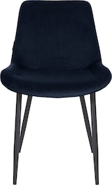 thumbnail of CLP Set van 2 eetkamerstoelen Victoria fluweel Fluweel HBT: 80x51x60 cm blauw