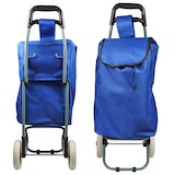 thumbnail of Einkaufstrolley Trolley Einkaufswagen Handwagen Koffer Handgepäck blau klappbar