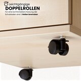 thumbnail of bümö Rollcontainer mit Hängeregistratur, Container abschließbar aus Holz in Eiche - Rollwagen für's Büro mit Hängeregister als Schreibtisch