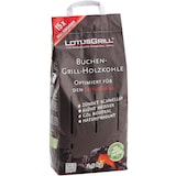 thumbnail of LotusGrill Starter-Set Classic 1x Grill Pflaumenlila mit USB-Anschluß, 1x Buchenholzkohle 2,5 kg, 1x Brennpaste 200ml, 1x Würstchenzange (Farbe nach