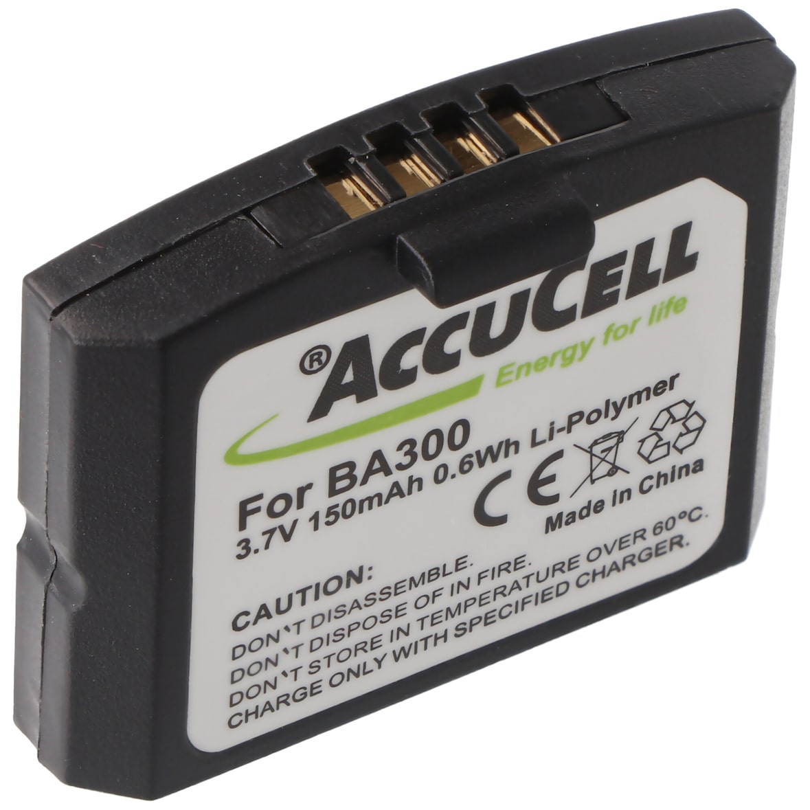 2er Set Akku passend für Sennheiser BA300, 500898, IS 410