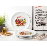 thumbnail of CreaTable Milano La Pizza Pizzateller 4-tlg Porzellan