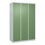 thumbnail of C+P Schließfachschrank Classic PLUS, 3 Abteile, 1850x1200x500mm, 7035/6011
