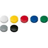 thumbnail of Rundmagnet Solid 20 mm 0,3 kg Haftkraft 10 Stück farbig sortiert Packung mit 24 Stück