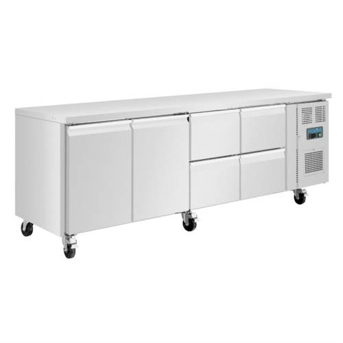 Polar 2-deurs, 4-laden, 476 liter positieve gekoelde tafel