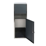 thumbnail of Caixa de encomendas HWC-G80, caixa de encomendas Caixa de cartas em pé Caixa de cartas para encomendas tamanho XL ~ aço inoxidável antracite