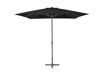 METRO PROFESSIONAL Sonnenschirm quadratisch, Aluminium, 3 x 3 cm, wasserabweisend, anthrazit/grau