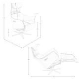 thumbnail of Angel Cerdá Fauteuil pivotant en cuir brun 5137C 78 x 70 x 115