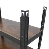 thumbnail of 2x Wohnzimmerregal 150x75x30 cm dunkel Traglast je 650 kg Steckregal Schwerlastregal Lagerregal