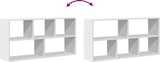 thumbnail of vidaXL Wandregal Weiß 100x25x50 cm Holzwerkstoff