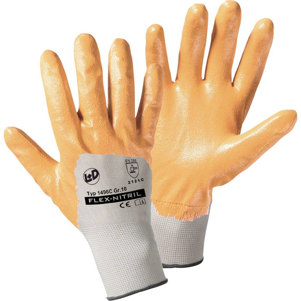 L+D Flex-Nitril 1496C-12 Polyester Arbeitshandschuh Größe (Handschuhe): 12, XXL EN 388 CAT II 1 Paar