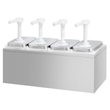 thumbnail of Distributeur de sauce professionnel 4 pompes – 8 L (4×2 litres) - idéal restaurants et traiteurs