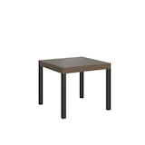 thumbnail of Mesa extensível para uso diário 90/246x90 cm cinza pomba com pés antracite