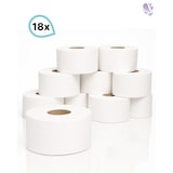 thumbnail of Toilettenpapier Jumborollen mini, 18 Rollen a 130m, 2-lagig, reiner Zellstoff