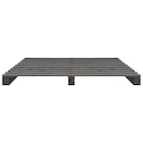 thumbnail of vidaXL Palettenbett Grau Massivholz Kiefer 140×200 cm