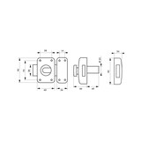 thumbnail of Verrou pour porte d'entrée Transit 2 à bouton et cylindre 45 mm