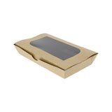 thumbnail of MONOUSO - Papieren Take-Out Container "Premium" 19x10x3,5cm 480ml (25 Stuks)