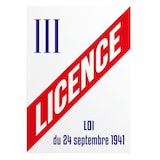 thumbnail of Panneau de Licence 3 / III