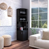thumbnail of TUHOME Mueble Bar Esquinero Kava Beijing, con botelleros - Wengue