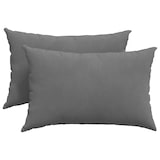 thumbnail of vidaXL Sofakissen 2 pcs Dunkelgrau 60 x 40 cm Stoff