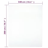 thumbnail of vidaXL Hoeslakens jersey 2 st 140x200 cm katoen wit