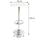 thumbnail of Tavolo bar Tavolo bistrot Tavolo reception Bari con poggiapiedi Ø60cm ~ nero