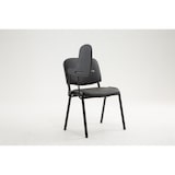 thumbnail of silla conferencia Ken con mesa plegable Negro