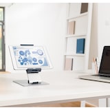 thumbnail of Durable 893023 Soporte de tablet para mesa TABLET HOLDER TABLE (para tablets de 7-13 pulgadas, giratorio 360° con dispositivo antirrobo) plata