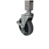 thumbnail of METRO Professional Carro de servicio GFT1003, plástico / aluminio, 51 x 93 x 93 cm, plegable, 4 ruedas/2 frenos, 3 estantes, 50 kg por estante, negro