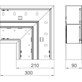 thumbnail of OBO Bettermann Flachwinkel GS-DFF90210RW 6278530
