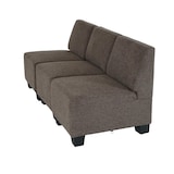 thumbnail of Modular 3-Sitzer Sofa Couch Lyon, Stoff/Textil ~ braun, ohne Armlehnen