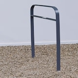 thumbnail of Fahrradanlehnbügel 115 x 76 cm Flachstahl 13 mm Anthrazit Einbetonieren Fahrradständer Parker Typ H