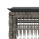 thumbnail of vidaXL Sonnenliege mit Auflage Grau Poly Rattan
