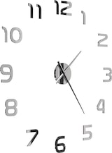 thumbnail of Décoshop26 - 3D-Wanduhr modernes Design 100 cm XXL Silber DEC022265 DEC022265