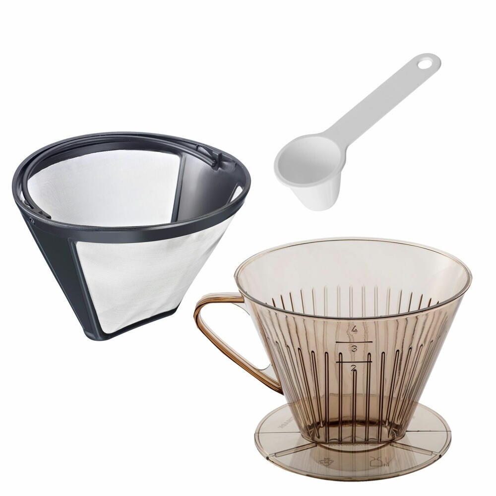 Westmark Set 3tlg., Dauerfilter Kaffee, Kaffeefilter + Dosierlöffel, 244322E8