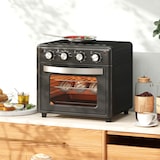 thumbnail of HOMCOM horno eléctrico multifunción de sobremesa mini horno tostador de 30L 1600W freidora de aire con 7 modos de calor y temporizador 43x39x39 cm
