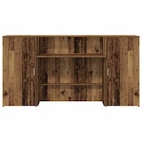 thumbnail of Bureau de réception vieux bois 200x50x103,5cm bois d'ingénierie Modèle Atlas Infinite Évasion