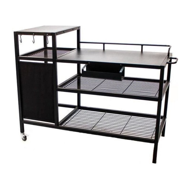 Chariot Pour Plancha - Acier Noir