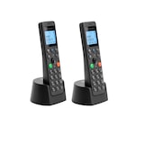 thumbnail of Motorola DOT202 Confezione 2 telefoni cordless, vivavoce, blocco chiamate, rubrica 100 contatti – Nero