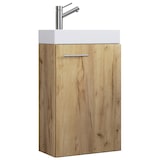 thumbnail of VCM Badmöbel Waschtisch Slito Honig-Eiche H. 60 x B. 41 x T. 22 cm