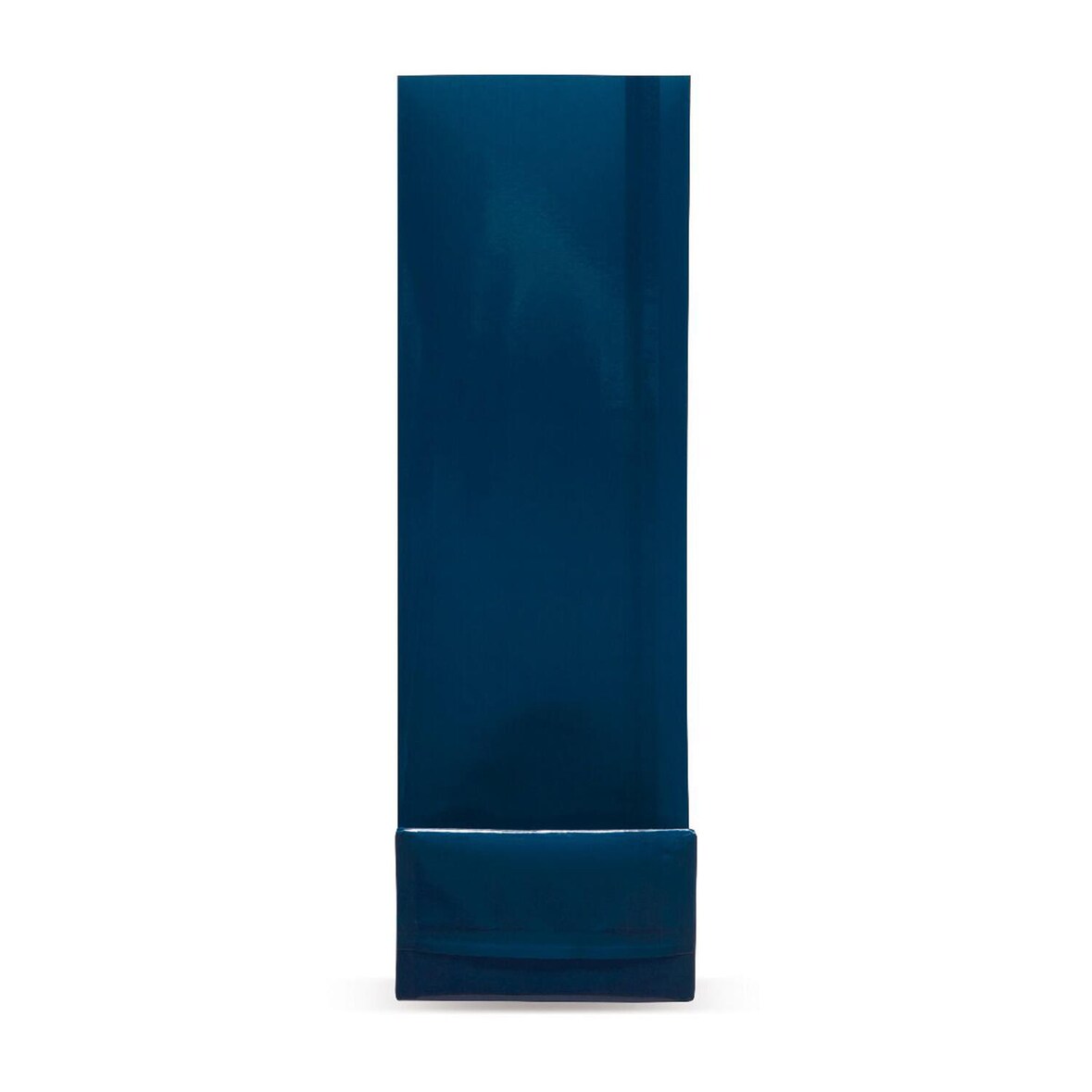 1000x Blockbodenbeutel Blau  70 + 40mm x 205mm 4-lagig