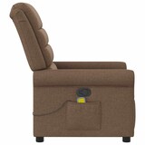 thumbnail of vidaXL Massagesessel Braun Stoff