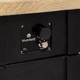 thumbnail of Corinth Gas-Feuerstelle 40.000BTU/13kW Abdeckung Edelstahlbrenner Schwarz