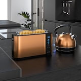 thumbnail of Arendo Frühstücks-Set 2-teilig in Kupferoptik - Edelstahl Wasserkocher & Langschlitztoaster