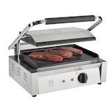 thumbnail of METRO Professional Griglia a contatto Single GPG1202, acciaio inox, 43 x 36 x 20 cm, gamma temperatura: 50 - 300°C, 45 panini in 60 minuti, argento